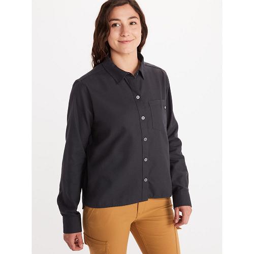 Marmot Barrie Shirts For Womens Dark Grey JWH618409